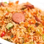 rice with sausages